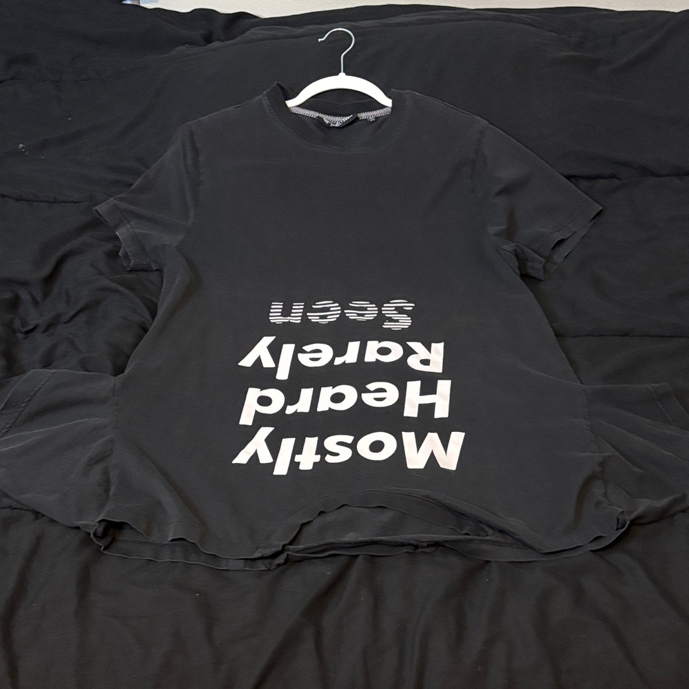 Mostly Heard Rarely Seen Black and White Short Sleeve Tee